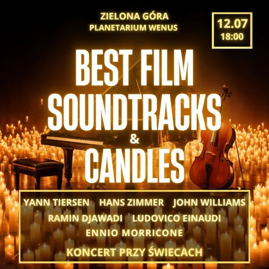 Piano & Cello: Best Film Soundtracks & Candles